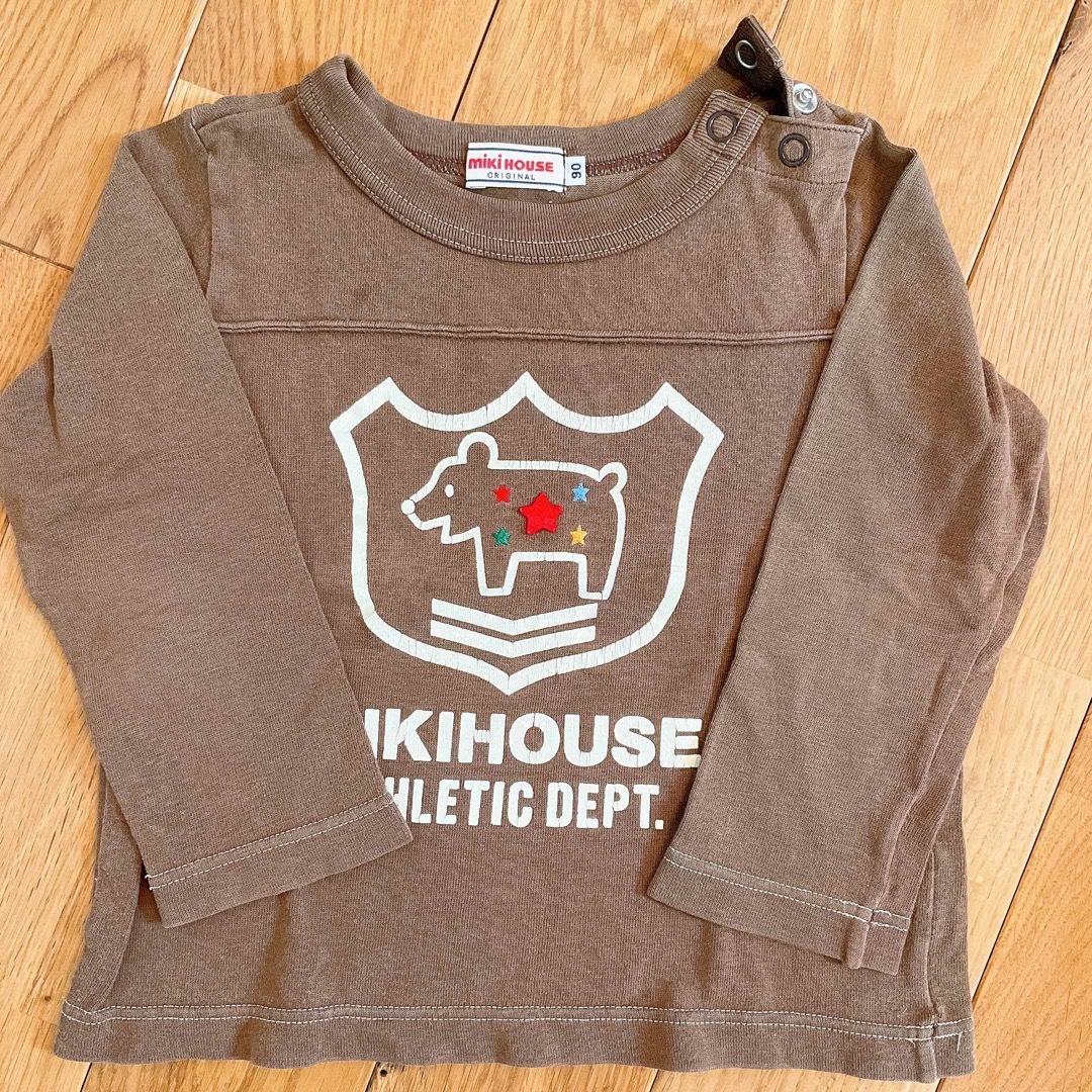 mikihouse(ミキハウス)の【美品】ミキハウス　長袖カットソー　90 キッズ/ベビー/マタニティのキッズ服男の子用(90cm~)(Tシャツ/カットソー)の商品写真