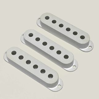 ピックアップカバー　3個セット　白　シングルコイル　ギター　ストラト　ホワイト(パーツ)