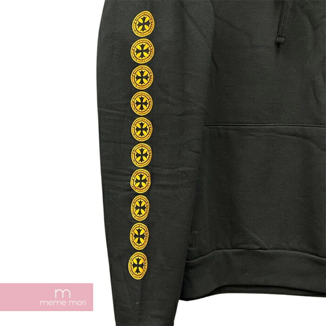 Chrome Hearts(クロムハーツ)のCHROME HEARTS Yellow CH Plus Pullover Hoodie クロムハーツ イエローCHプラスプルオーバーフーディ パーカー スクロールロゴ プリント ブラック×マスタード サイズL【240427】【新古品】【me04】 メンズのトップス(パーカー)の商品写真