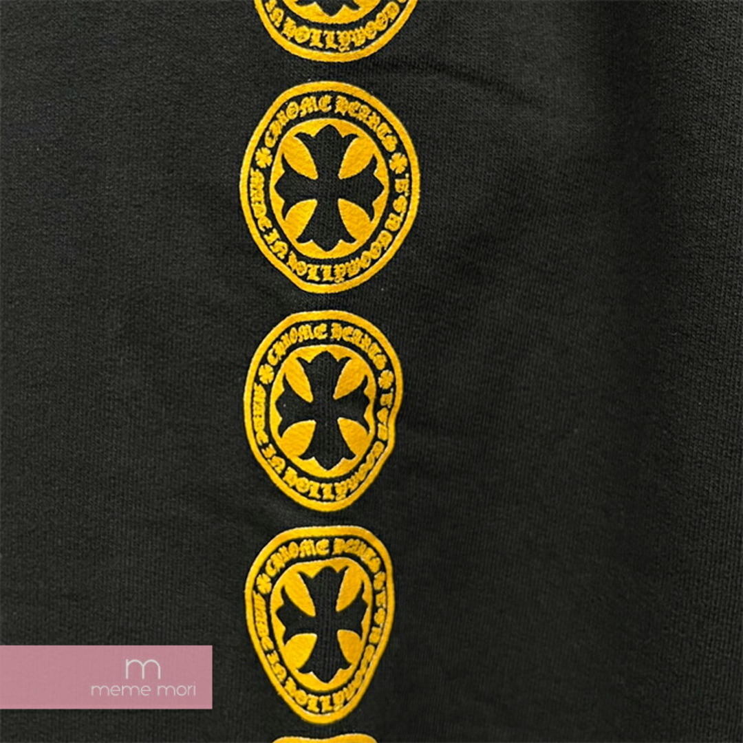 Chrome Hearts(クロムハーツ)のCHROME HEARTS Yellow CH Plus Pullover Hoodie クロムハーツ イエローCHプラスプルオーバーフーディ パーカー スクロールロゴ プリント ブラック×マスタード サイズL【240427】【新古品】【me04】 メンズのトップス(パーカー)の商品写真