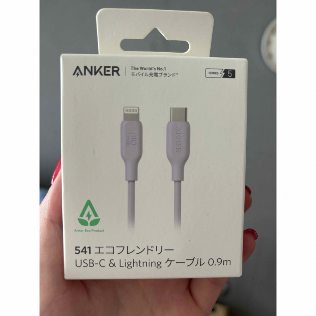 Anker(アンカー)のアンカー　ライトニングケーブル　0.9 スマホ/家電/カメラのスマートフォン/携帯電話(バッテリー/充電器)の商品写真