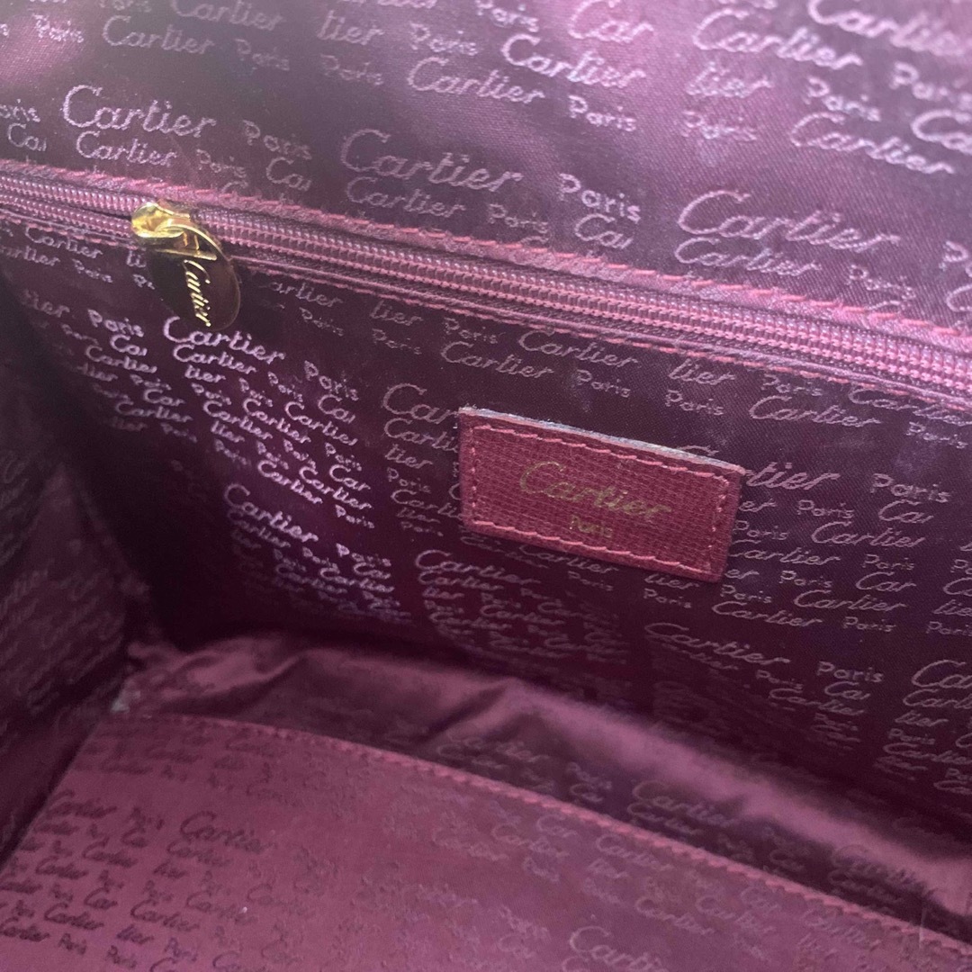 Cartier カルティエ ハンドバッグ ボルドー Cartier カルティエ ハンドバッグ ボルドー