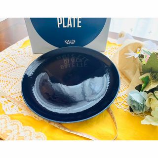 KALDI - 【食器】 KALDI 非売品 GALETTE PLATE ノベルティ ブルー