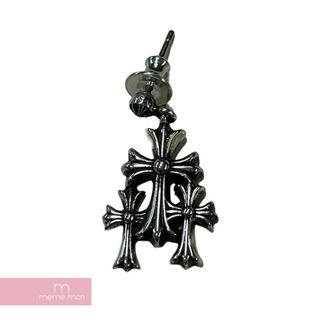 Chrome Hearts - CHROME HEARTS 3 Cemetery Cross Earring クロムハーツ 3セメタリークロスイヤリング フープ ピアス イヤリング シルバー925 シルバー 【240427】【新古品】【me04】