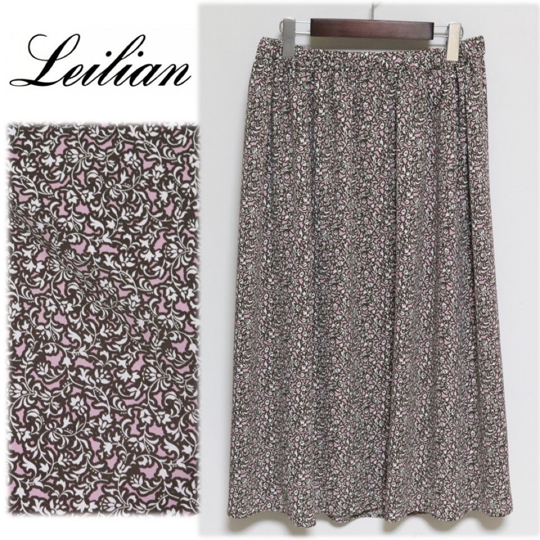 leilian(レリアン)の《レリアン》新品 薄手 小花柄プリント ロングスカート 5(W76~88cm) レディースのスカート(ロングスカート)の商品写真