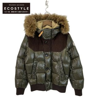 モンクレール(MONCLER)のモンクレール 11年製 ダークグリーン DAMIEN コヨーテファー ダウンジャケット O(その他)