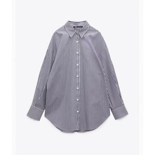 ザラ(ZARA)のZARA ストライプオーバーシャツ(シャツ/ブラウス(長袖/七分))