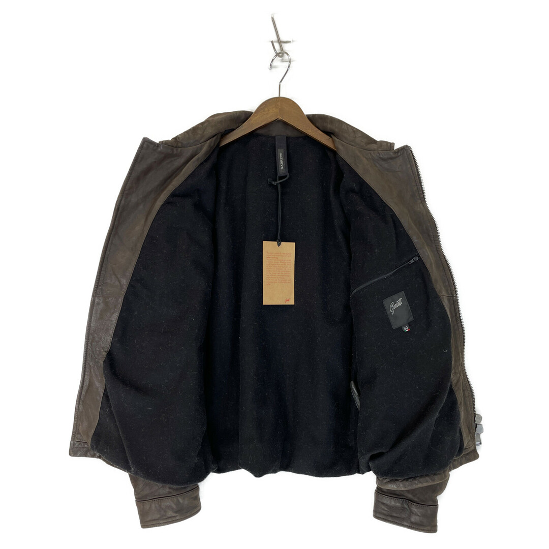 ギャレット 1606 ブラウン USED加工 レザージャケット 50 メンズのジャケット/アウター(その他)の商品写真