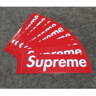 シュプリーム(Supreme)の10枚 supreme box logo ステッカー 赤 ロゴ ノベルティ(ノベルティグッズ)