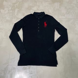 ラルフローレン(Ralph Lauren)のラルフローレン 長袖ポロシャツ　M クロ(シャツ)