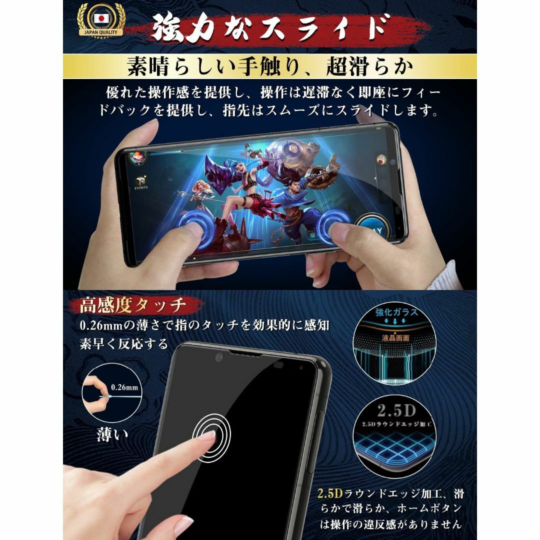 【人気商品】Glaskelon Xperia 5 ii ガラスフィルム Xper スマホ/家電/カメラのスマホアクセサリー(その他)の商品写真