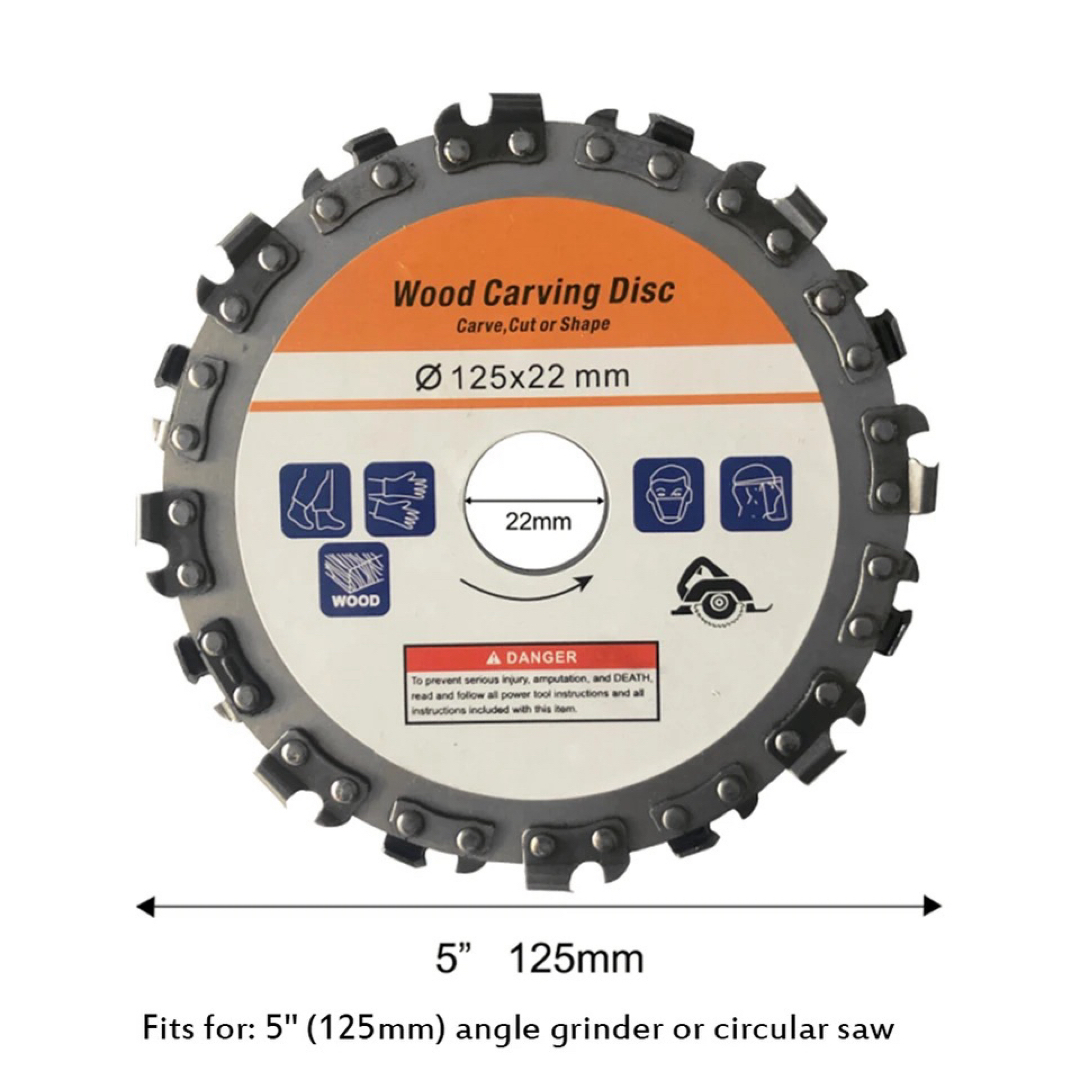 【新品・送料無料】チェーンソー外径125mm × 穴径22mm  2枚セット スポーツ/アウトドアの自転車(工具/メンテナンス)の商品写真