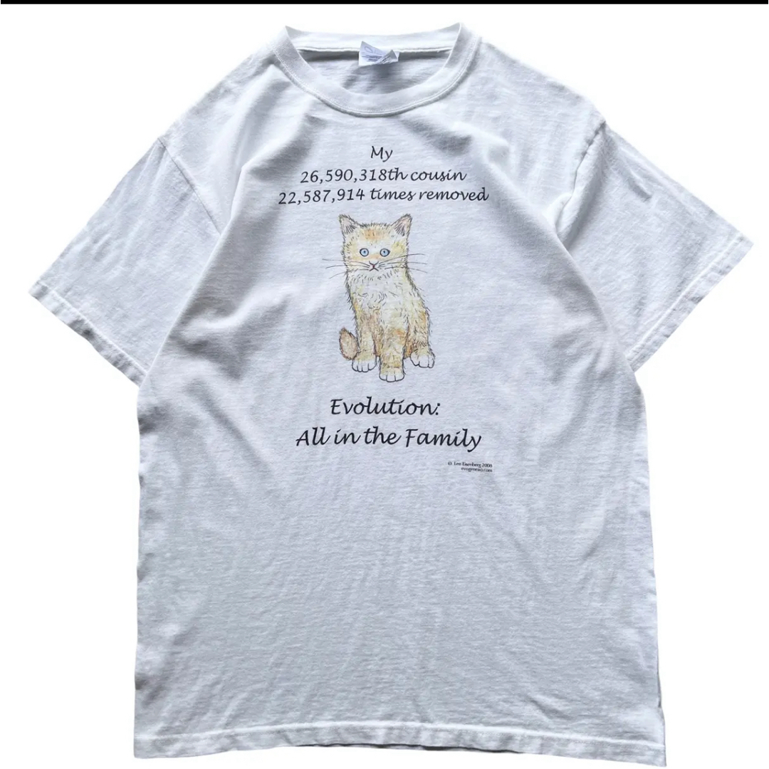 BEAUTY&YOUTH UNITED ARROWS(ビューティアンドユースユナイテッドアローズ)の最終価格　2008 レン・エイゼンバーグ　猫　Tシャツ　used ヴィンテージ メンズのトップス(シャツ)の商品写真