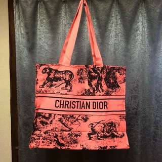 クリスチャンディオール(Christian Dior)のDior トワルドゥジュイ　ディオール　トートバッグ　ノベルティ　非売品　赤(トートバッグ)