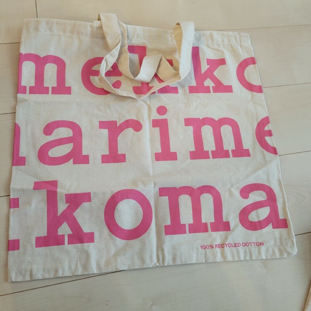 marimekko(マリメッコ)のマリメッコ　marimekko　ロゴバッグ　エコバッグ レディースのバッグ(トートバッグ)の商品写真