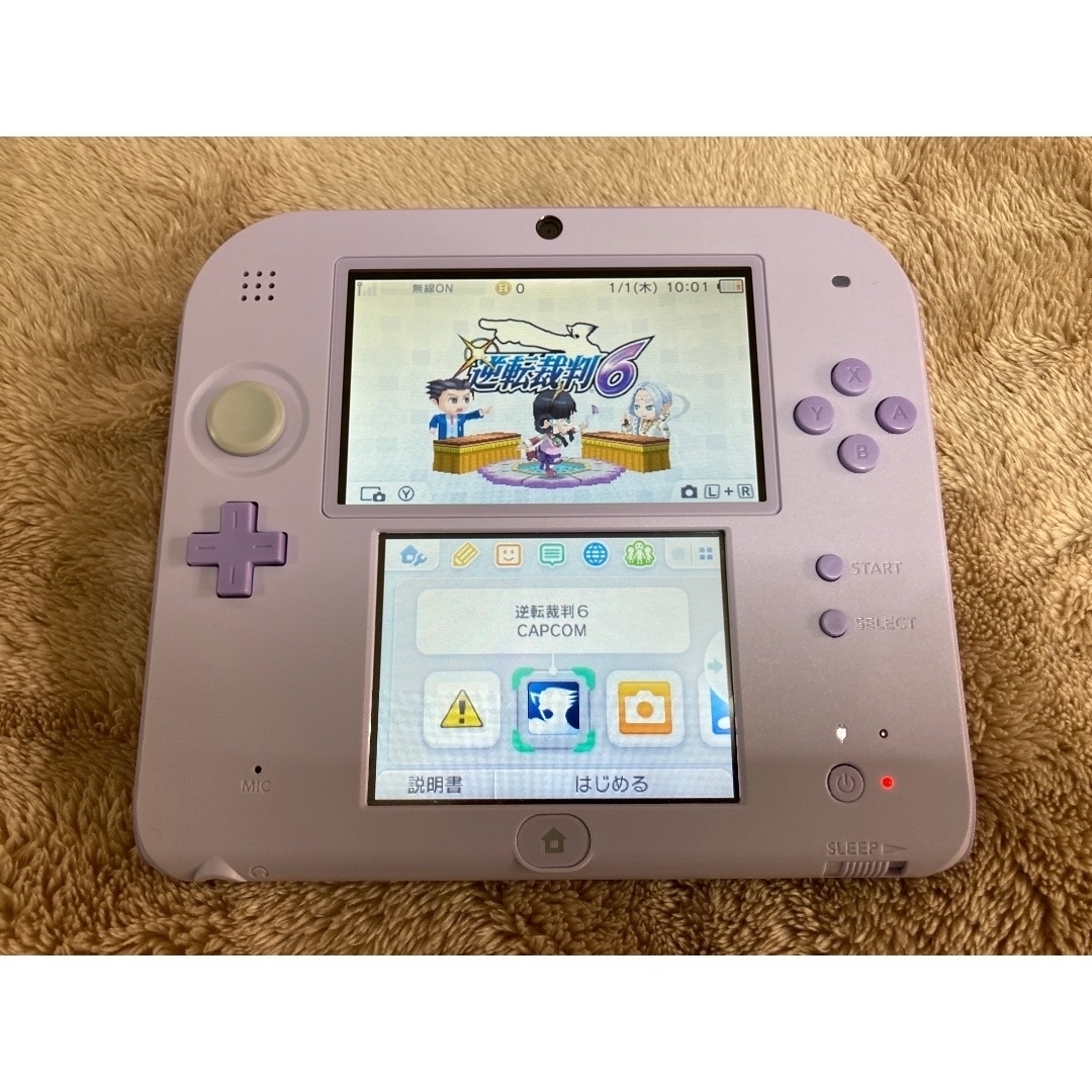 ニンテンドー2DS(ニンテンドー2DS)のNintendo 2DS ラベンダー 本体 エンタメ/ホビーのゲームソフト/ゲーム機本体(携帯用ゲーム機本体)の商品写真