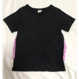 半袖　Tシャツ 120cm ブラック　リボン(Tシャツ/カットソー)