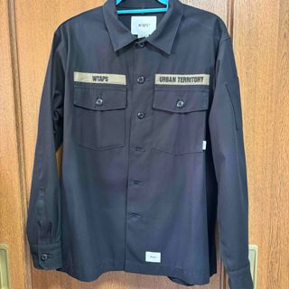 ダブルタップス(W)taps)のwtaps 21ss buds l/s シャツ ネイビー 美中古(シャツ)