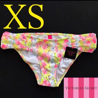 ヴィクトリアズシークレット(Victoria's Secret)のレア 新品 水着 ヴィクトリアシークレット ボトム ショーツ XS 花柄(水着)