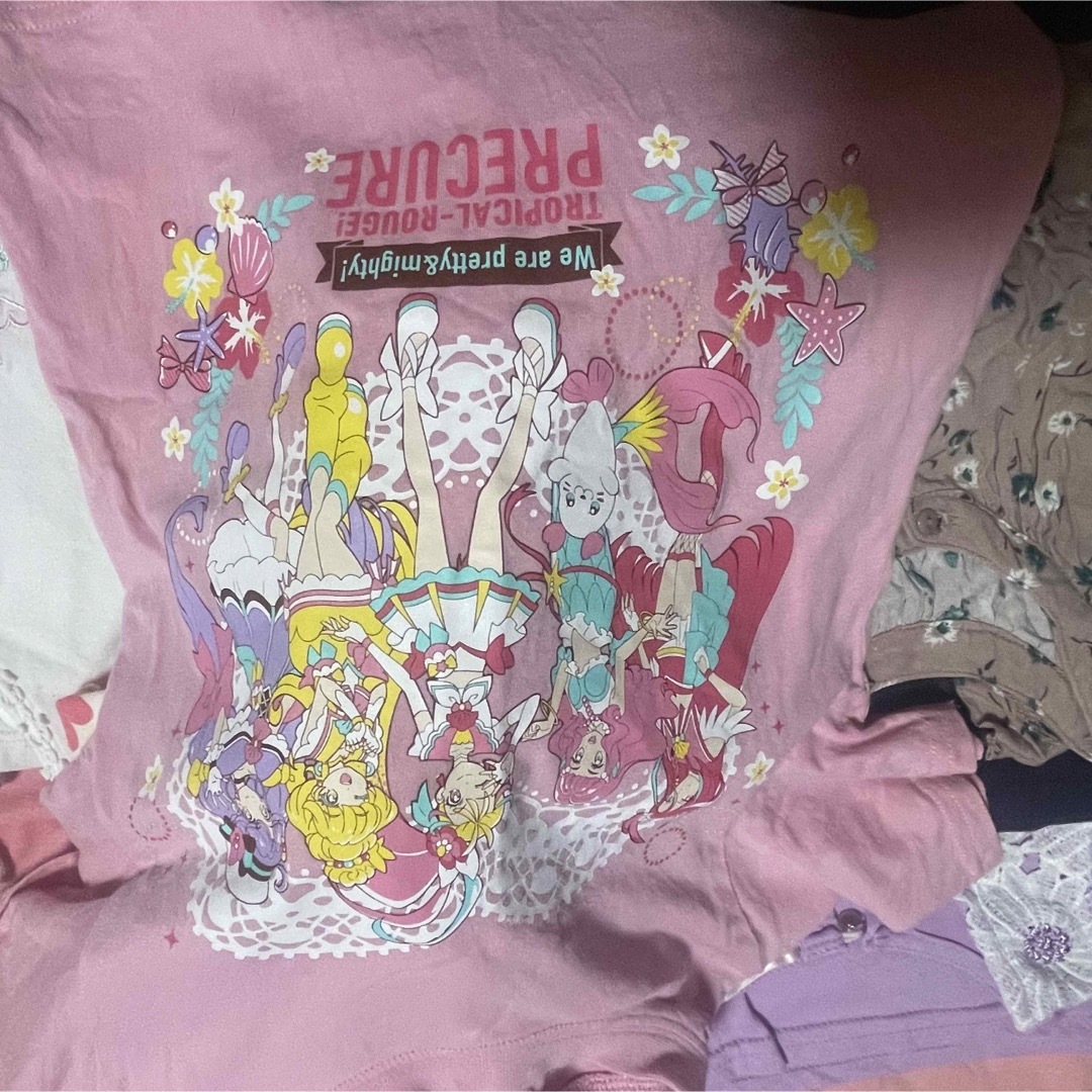 mezzo piano(メゾピアノ)の子供服キッズまとめ売り保育園幼稚園児洗い替えメゾピアノシャーリーUNIQLO キッズ/ベビー/マタニティのキッズ服女の子用(90cm~)(Tシャツ/カットソー)の商品写真