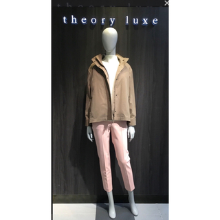 Theory luxe - Theory luxe WEB SYLBIフードブルゾン　サイズ38 ブラウン