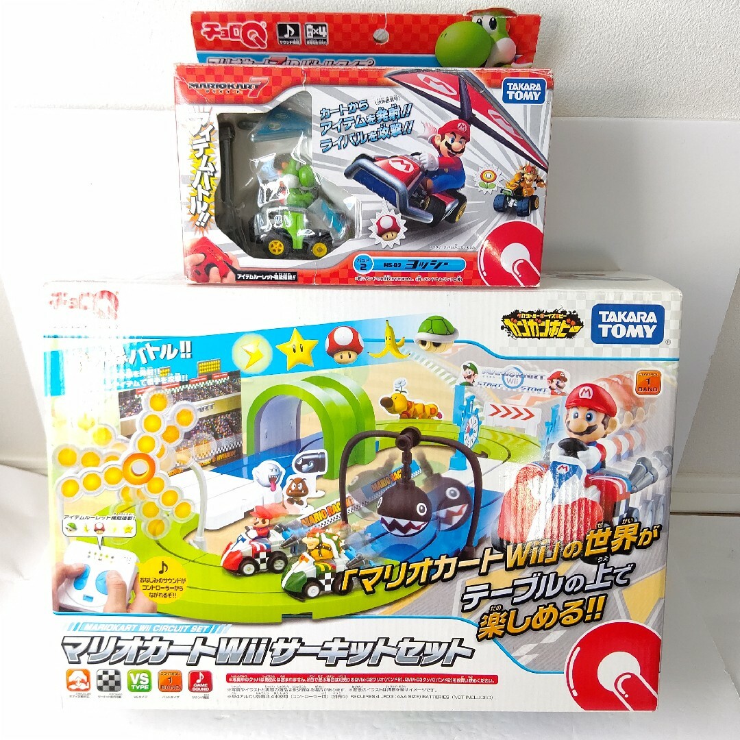 Takara Tomy(タカラトミー)のタカラトミー　チョロQ　マリオカートwii サーキットセット　+　ヨッシーセット エンタメ/ホビーのおもちゃ/ぬいぐるみ(その他)の商品写真