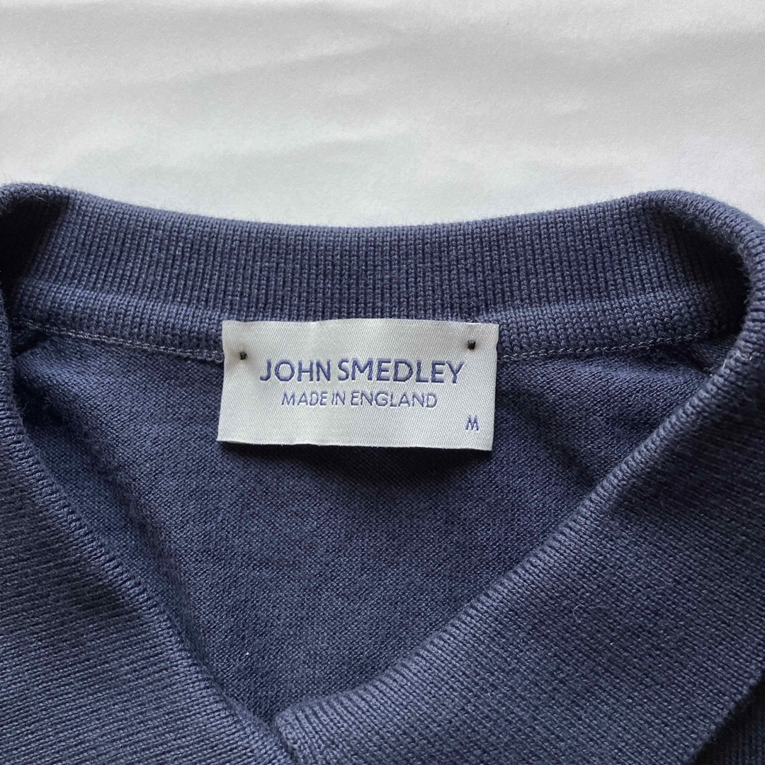 JOHN SMEDLEY(ジョンスメドレー)のジョンスメドレー半袖ポロニット30ゲージ　レディース レディースのトップス(シャツ/ブラウス(半袖/袖なし))の商品写真