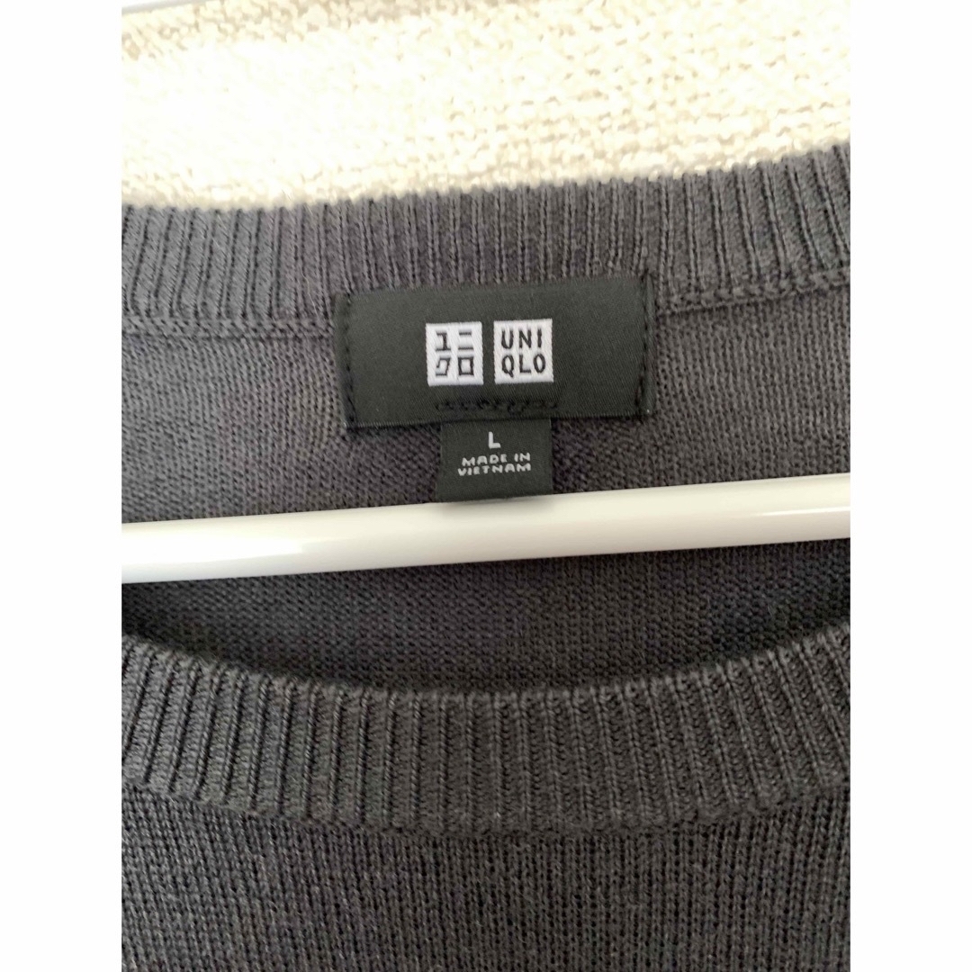 UNIQLO(ユニクロ)のエクストラファインメリノクルーネックセーター Lサイズ  メンズのトップス(ニット/セーター)の商品写真