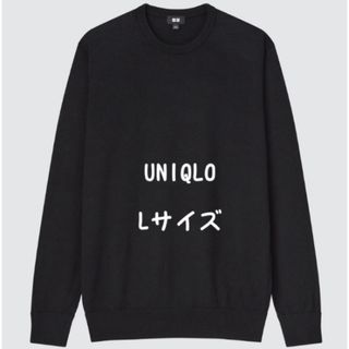 ユニクロ(UNIQLO)のエクストラファインメリノクルーネックセーター Lサイズ (ニット/セーター)