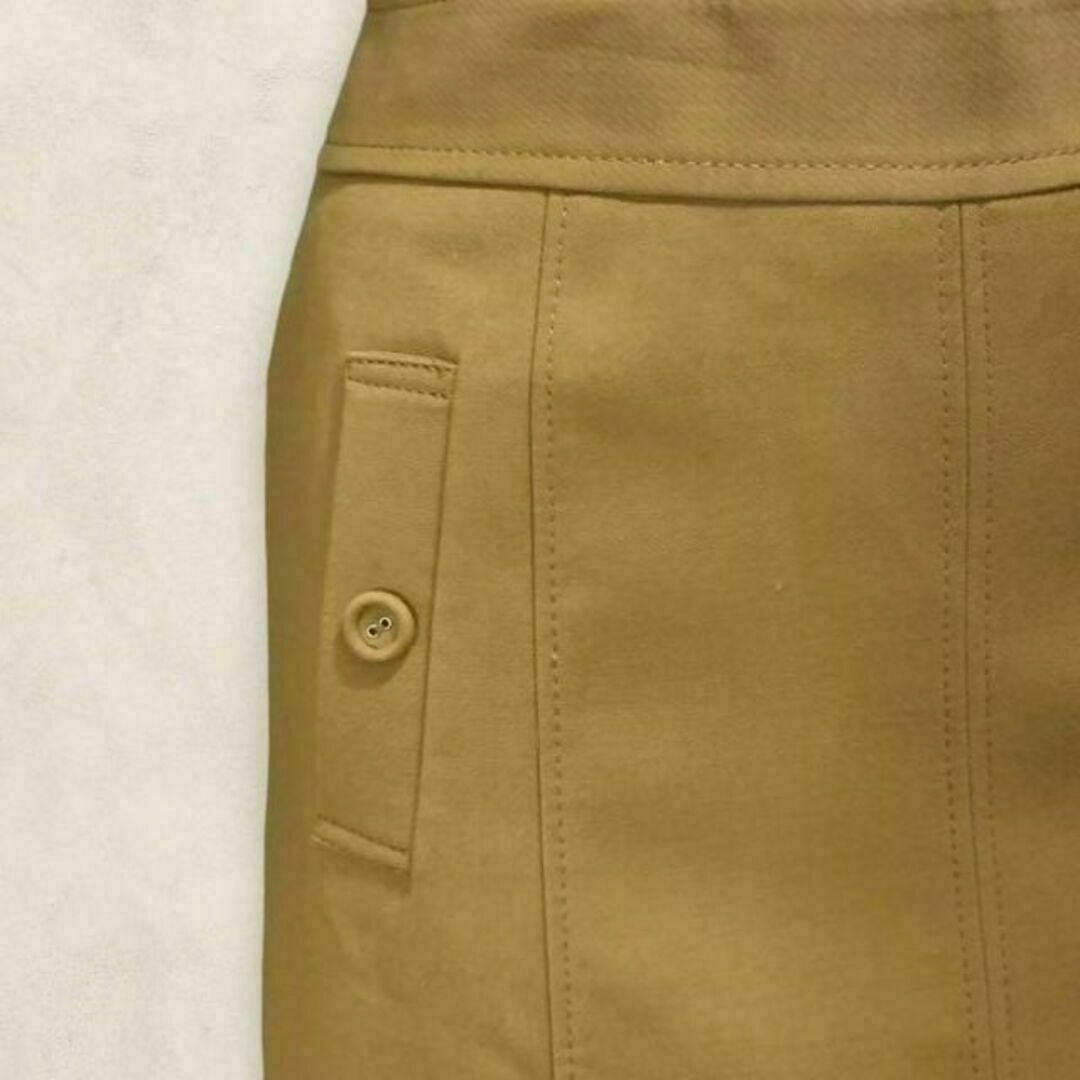 INDIVI(インディヴィ)の【美品】INDIVI インディヴィ スカート 膝丈 キャメル 36 S ポケット レディースのスカート(ひざ丈スカート)の商品写真