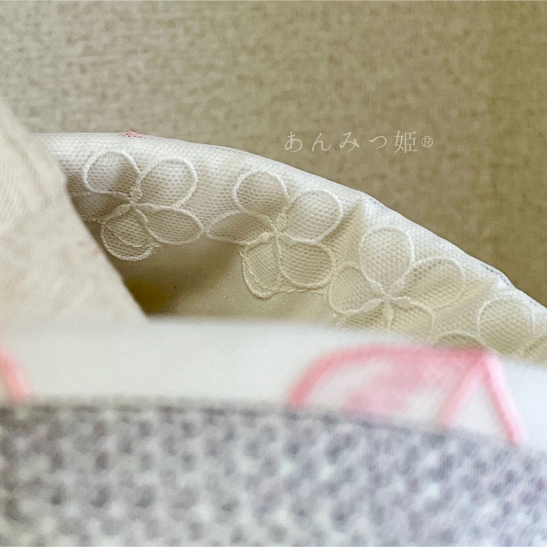 洗える刺繍半衿  桃 レディースの水着/浴衣(和装小物)の商品写真