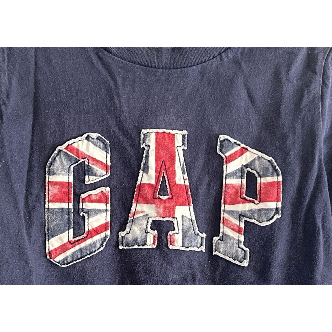 GAP Kids(ギャップキッズ)のGapKids　ギャップ　半袖Tシャツ　120cm ユニオンジャック柄　ロゴ キッズ/ベビー/マタニティのキッズ服男の子用(90cm~)(Tシャツ/カットソー)の商品写真
