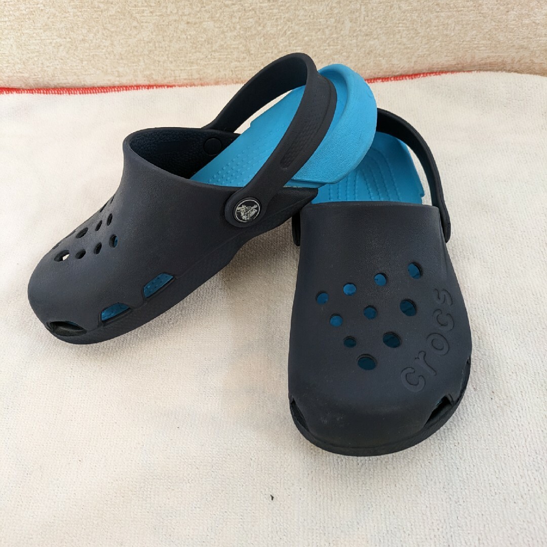 crocs(クロックス)の★crocs★　J2  20cm　子供サンダル　スリッポン　履物　ビーサン キッズ/ベビー/マタニティのキッズ靴/シューズ(15cm~)(スリッポン)の商品写真