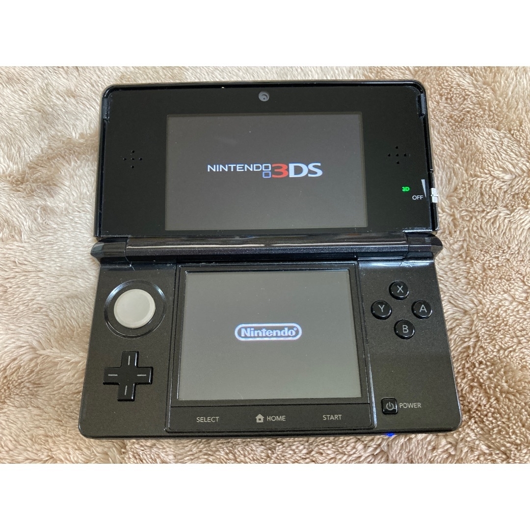 ニンテンドー3DS(ニンテンドー3DS)のNintendo 3DS コスモブラック 本体 エンタメ/ホビーのゲームソフト/ゲーム機本体(携帯用ゲーム機本体)の商品写真