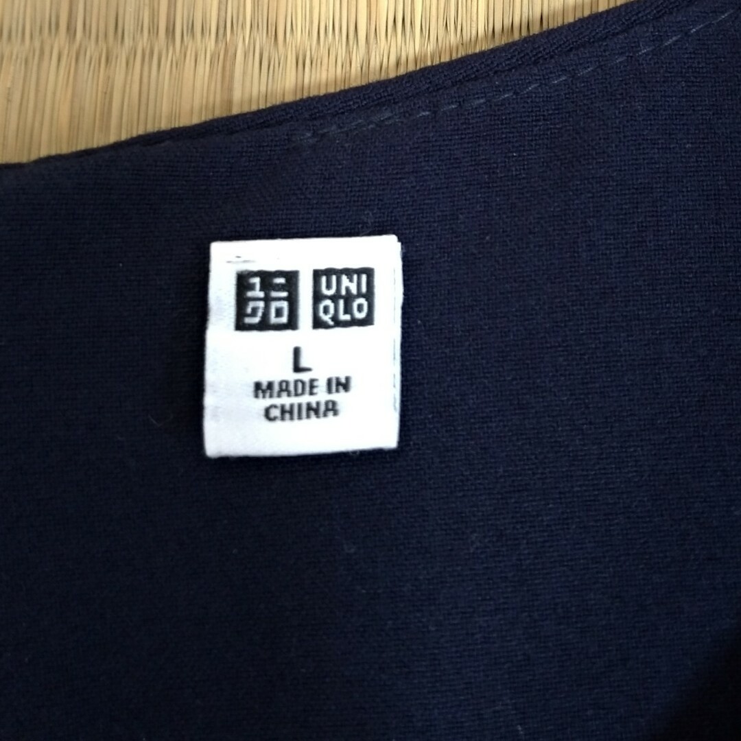 UNIQLO(ユニクロ)のUNIQLO　ワンピース　ネイビー　ユニクロ レディースのワンピース(ひざ丈ワンピース)の商品写真