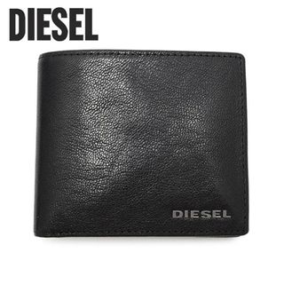 ディーゼル(DIESEL)のDIESEL ディーゼル　二つ折り財布　ウォレット　メンズ　黒　ロゴ(折り財布)