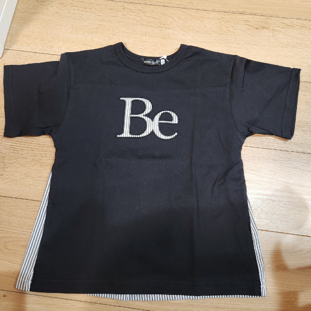 BeBe(ベベ)のBeBe 切替パッチロゴ半袖Tシャツ キッズ/ベビー/マタニティのキッズ服男の子用(90cm~)(Tシャツ/カットソー)の商品写真