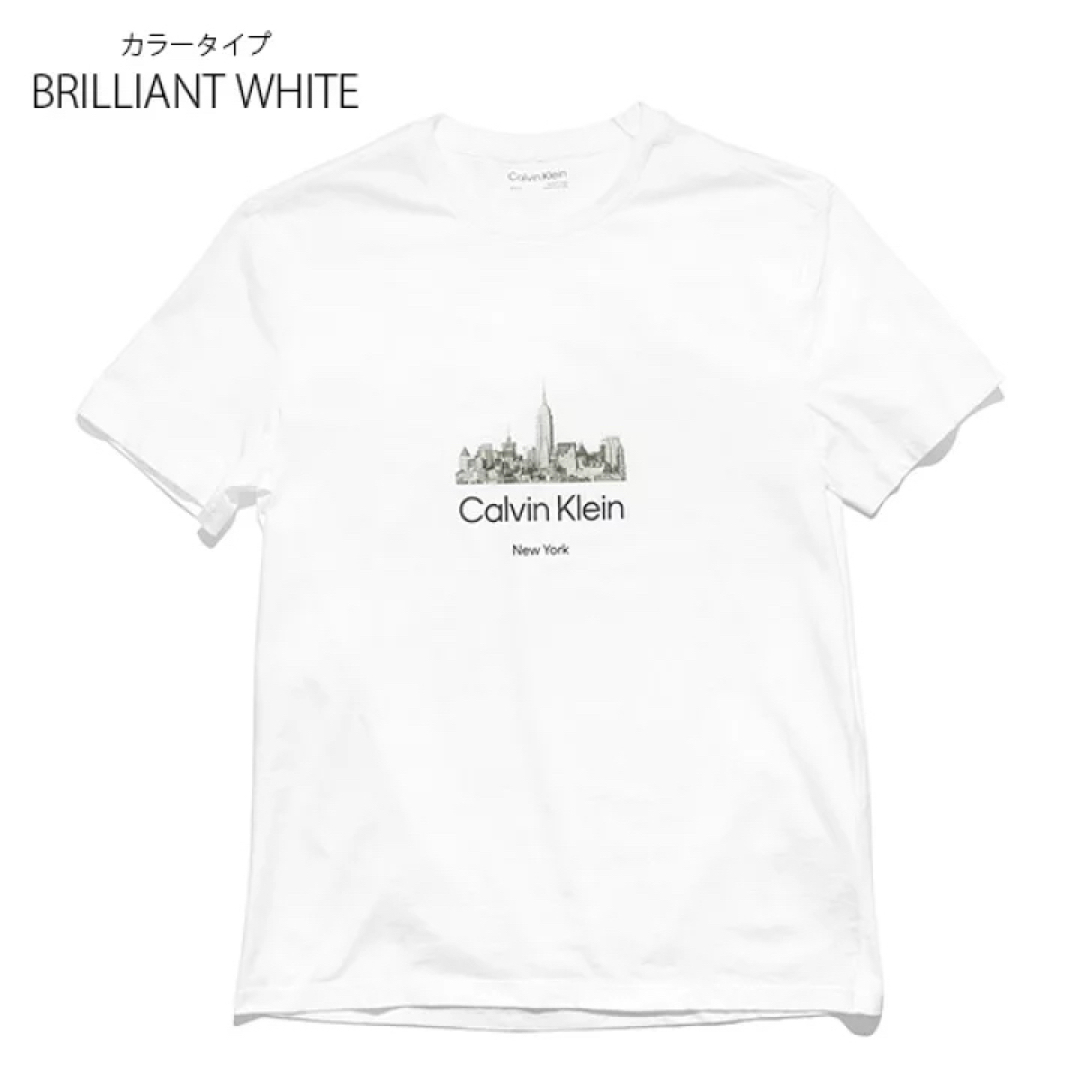 Calvin Klein(カルバンクライン)のCalvin Klein カルバンクライン　Tシャツ　ホワイト　プリントロゴ　白 メンズのトップス(Tシャツ/カットソー(半袖/袖なし))の商品写真