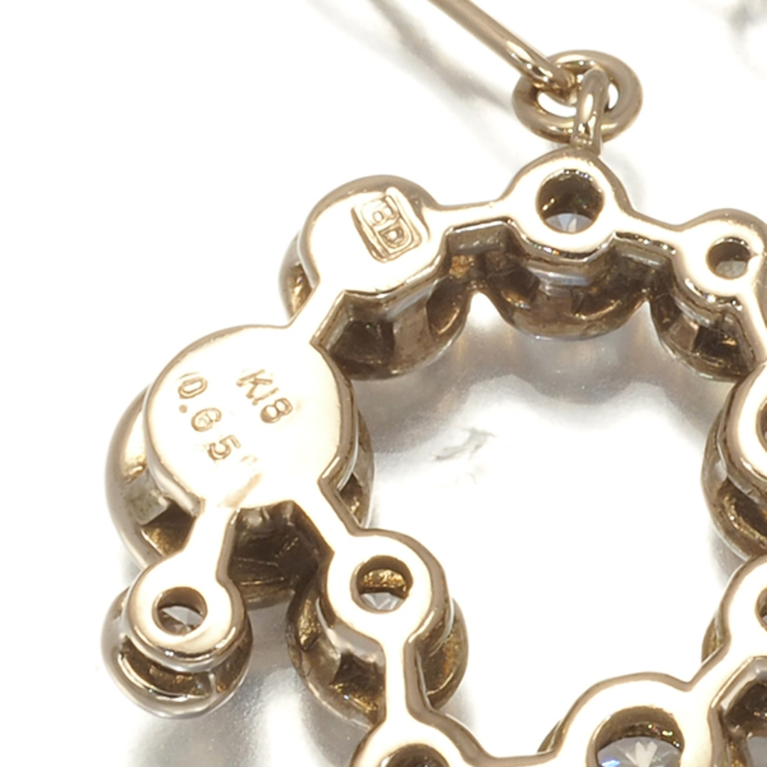 カシケイ ネックレス ダイヤ 0.65ct ベゼル  K18BG  レディースのアクセサリー(ネックレス)の商品写真