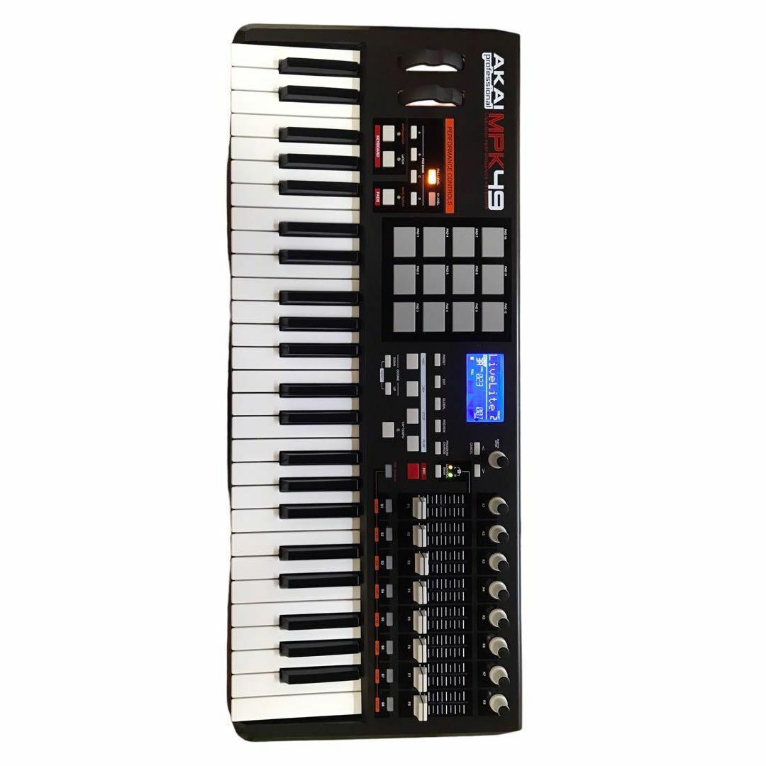 AKAI Professional 49鍵MIDIキーボード MPK49 楽器の鍵盤楽器(キーボード/シンセサイザー)の商品写真