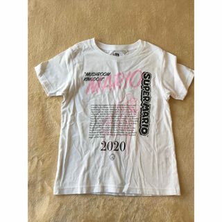 ユニクロ(UNIQLO)のマリオ　UNIQLO 120 ホワイト　Ｔシャツ(Tシャツ/カットソー)