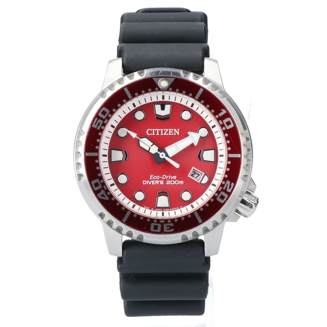 CITIZEN(シチズン)のシチズン BN0156-13Z E168 MARINE PROMASTER マリン プロマスター デイト エコ・ドライブ ダイバーズウォッチ メンズの時計(腕時計(アナログ))の商品写真