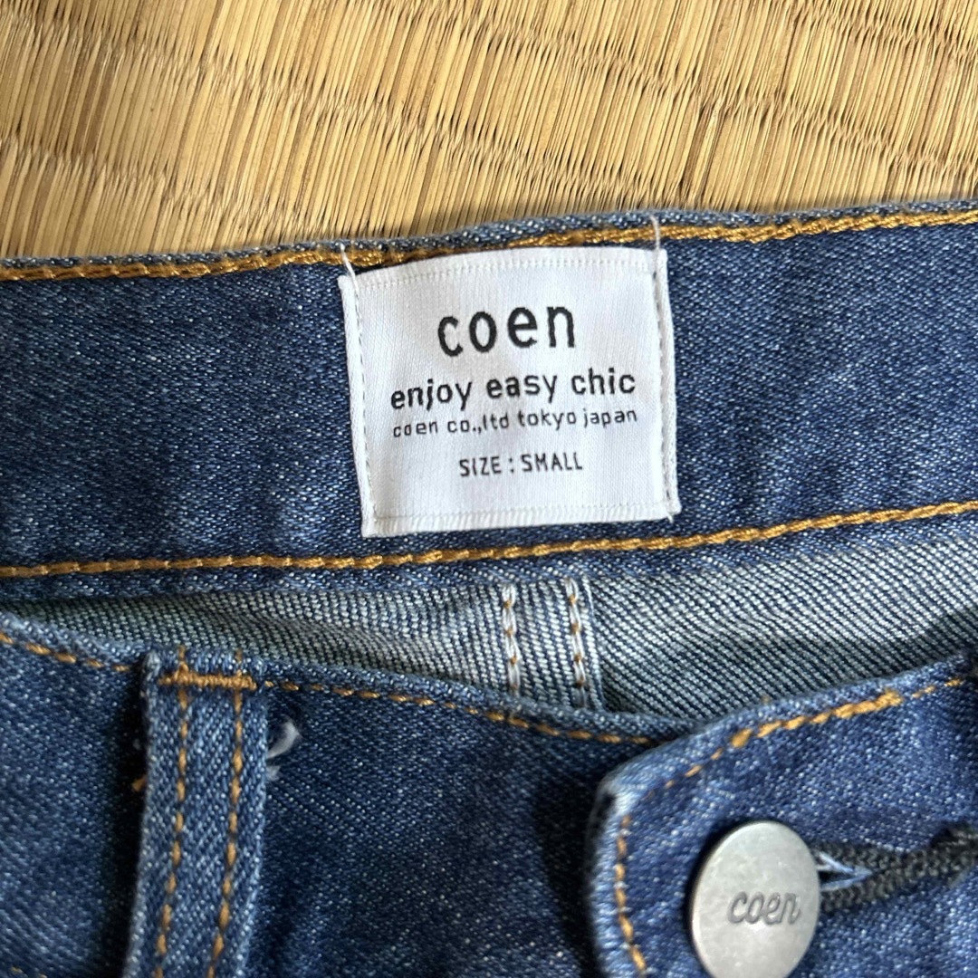 coen(コーエン)のcoen テーパードデニムパンツ レディースのパンツ(デニム/ジーンズ)の商品写真