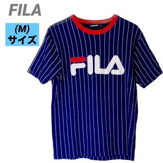 フィラ(FILA)のFILA フィラ　メンズ　Tシャツ　Mサイズ　古着　ストライプ(Tシャツ/カットソー(半袖/袖なし))