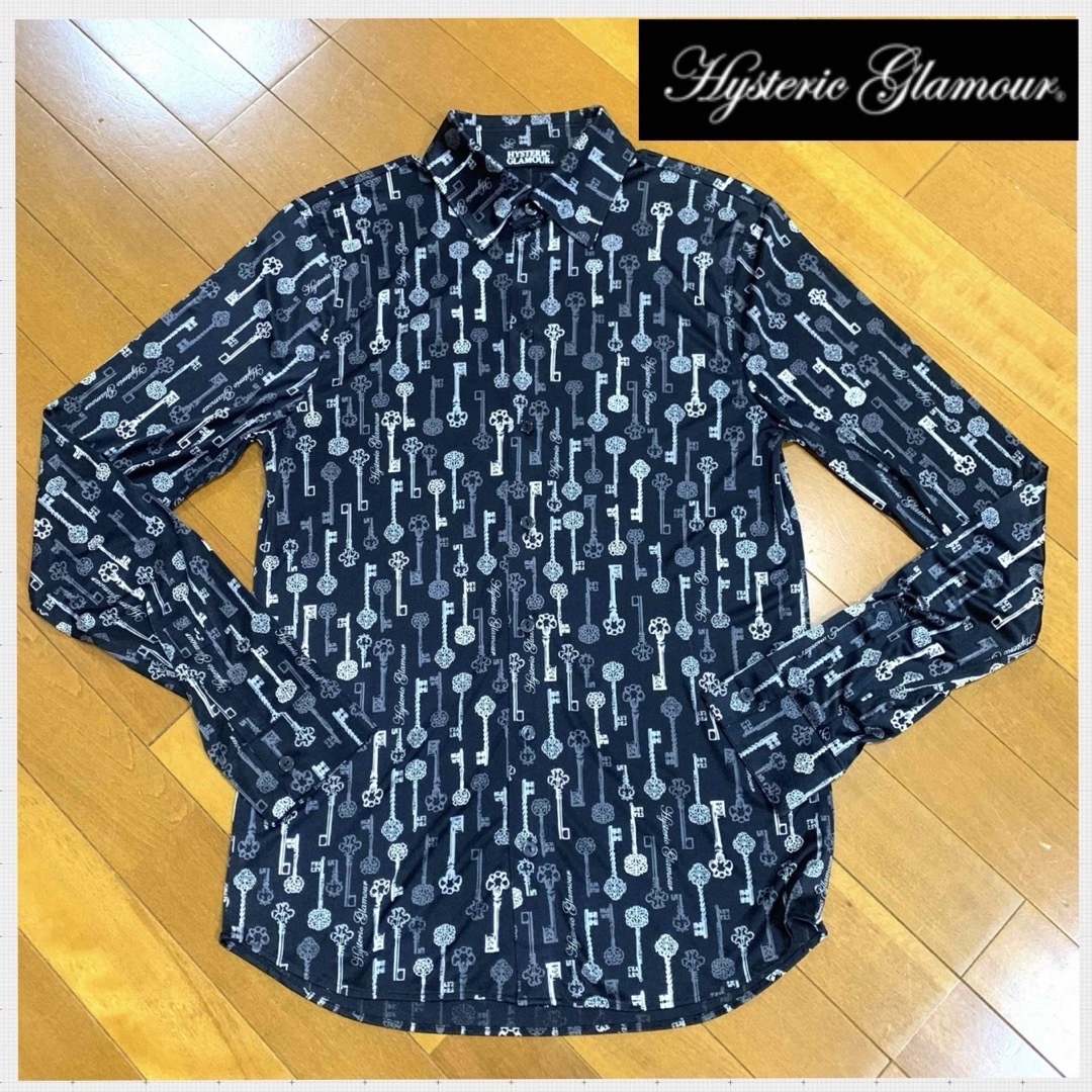 HYSTERIC GLAMOUR(ヒステリックグラマー)の美品！HYSTERIC GLAMOUR ヒステリックグラマー　鍵柄　長袖シャツ  メンズのトップス(シャツ)の商品写真