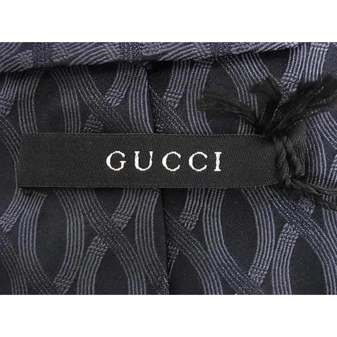 Gucci(グッチ)の■新品■未使用■ GUCCI グッチ シルク100% ネクタイ ビジネス 紳士 メンズ ネイビー系 BE9037 メンズのファッション小物(ネクタイ)の商品写真