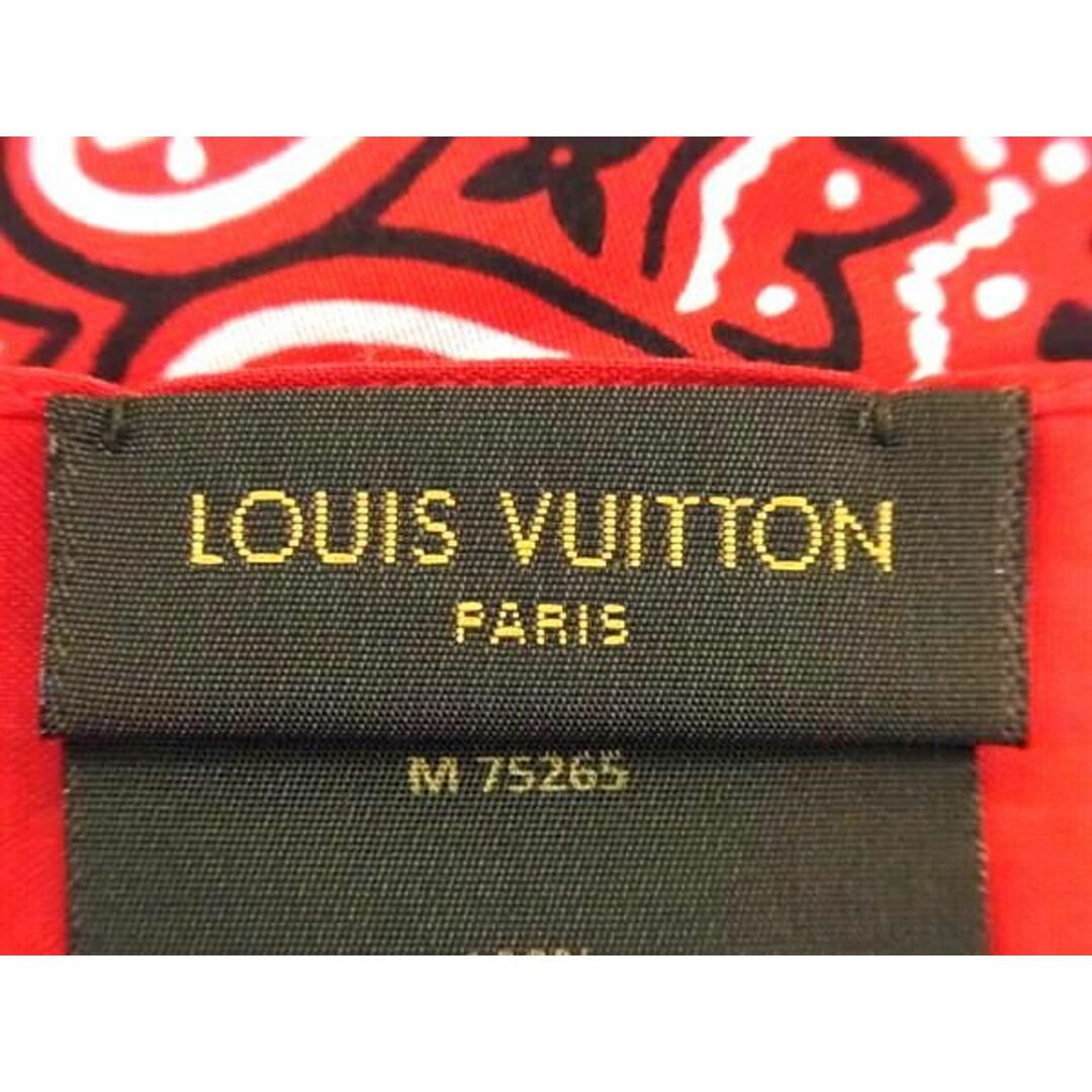 LOUIS VUITTON(ルイヴィトン)の■新品■未使用■ LOUIS VUITTON ルイヴィトン M75265 コットン100％ スカーフ ストール ショール レッド系 BK0012 メンズのファッション小物(その他)の商品写真