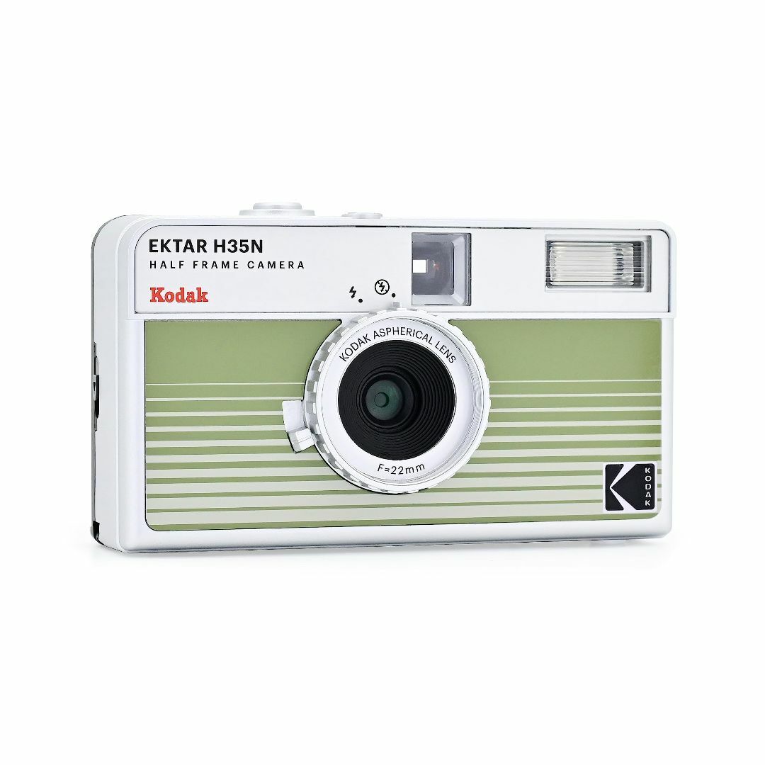 【色: ストライプグリーン】KODAK EKTAR H35N ハーフフレームフィ スマホ/家電/カメラのカメラ(フィルムカメラ)の商品写真