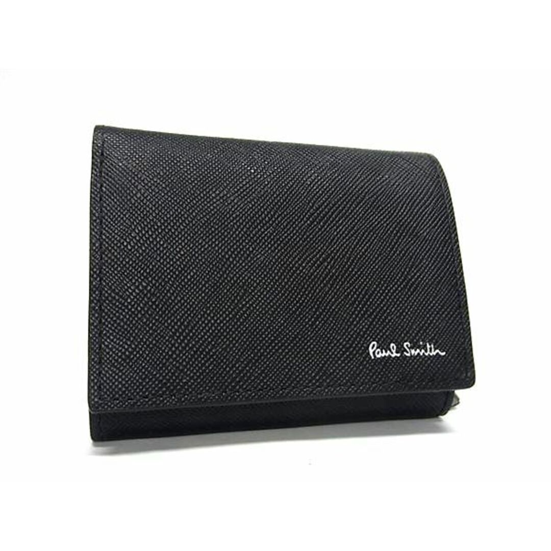 Paul Smith(ポールスミス)の■新品■未使用■ Paul Smith ポールスミス ブライトストライププラー レザー 三つ折り ミニ財布 コンパクトウォレット ブラック系 FC0673 メンズのファッション小物(折り財布)の商品写真