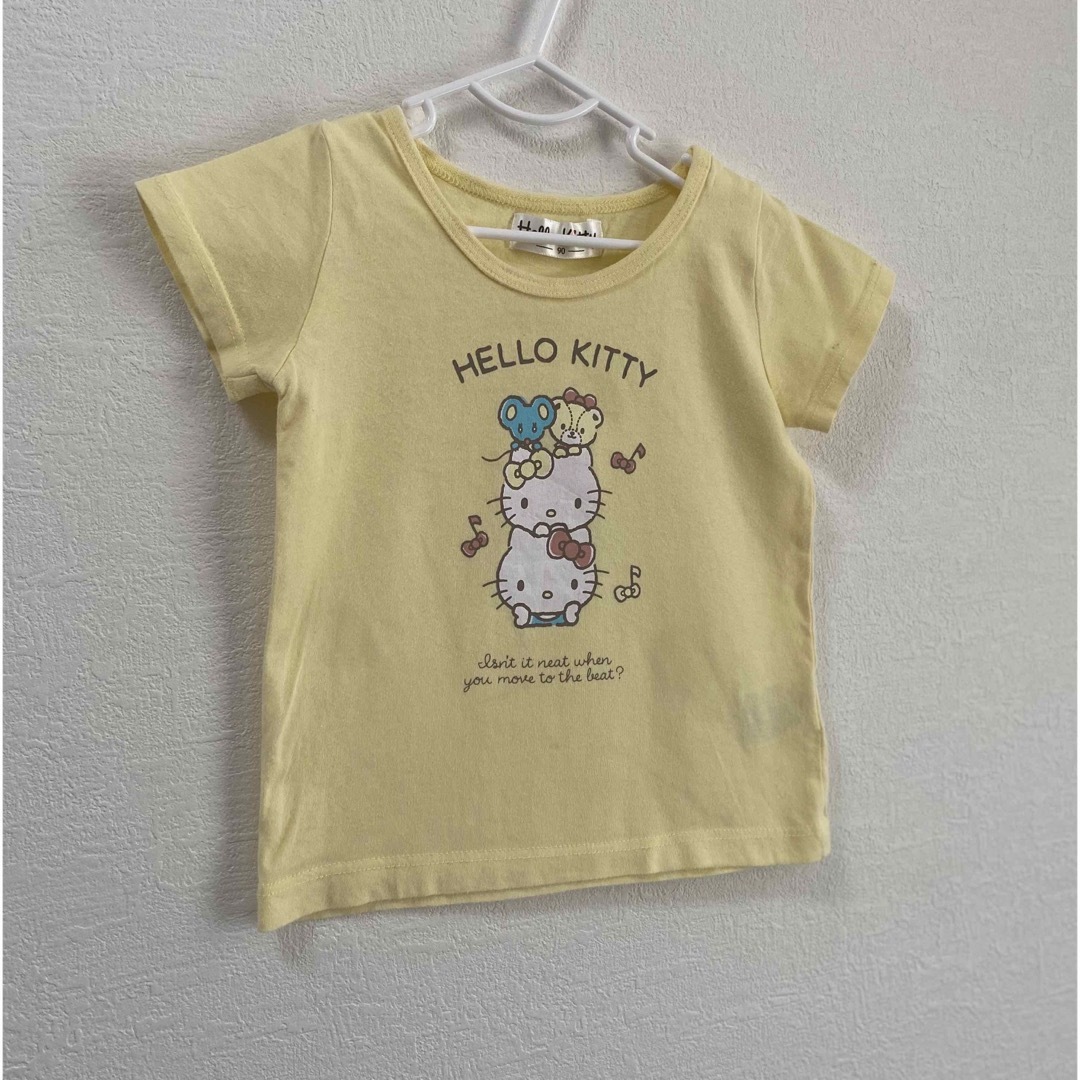 サンリオ(サンリオ)のSanrio キティちゃんミミィちゃんTシャツ　90 キッズ/ベビー/マタニティのキッズ服女の子用(90cm~)(Tシャツ/カットソー)の商品写真